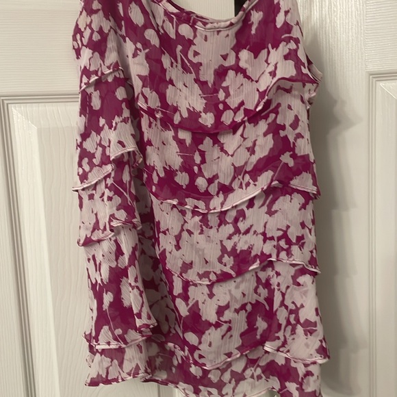 3 flowy layered blouse tops adjustable spaghetti straps - Picture 8 of 9